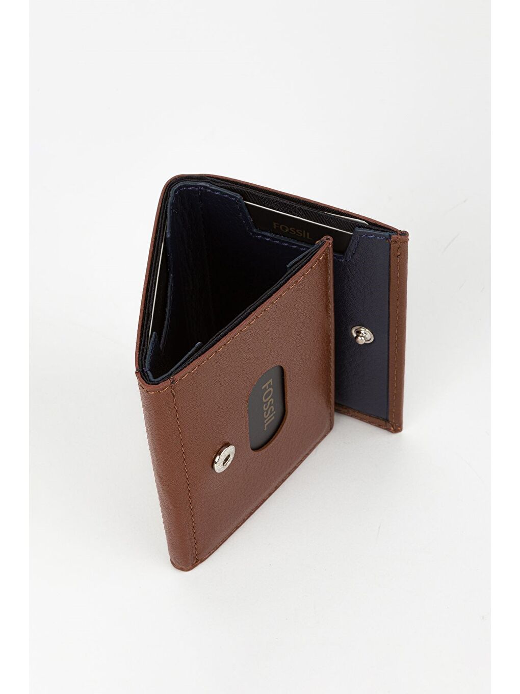 Kahverengi Kutulu Hakiki Deri Haki Unisex El Portföyü Kartlık Cüzdan-2