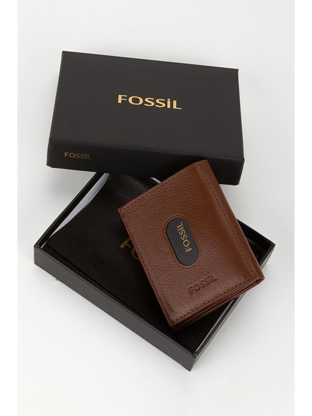 Kahverengi Kutulu Hakiki Deri Haki Unisex El Portföyü Kartlık Cüzdan-5