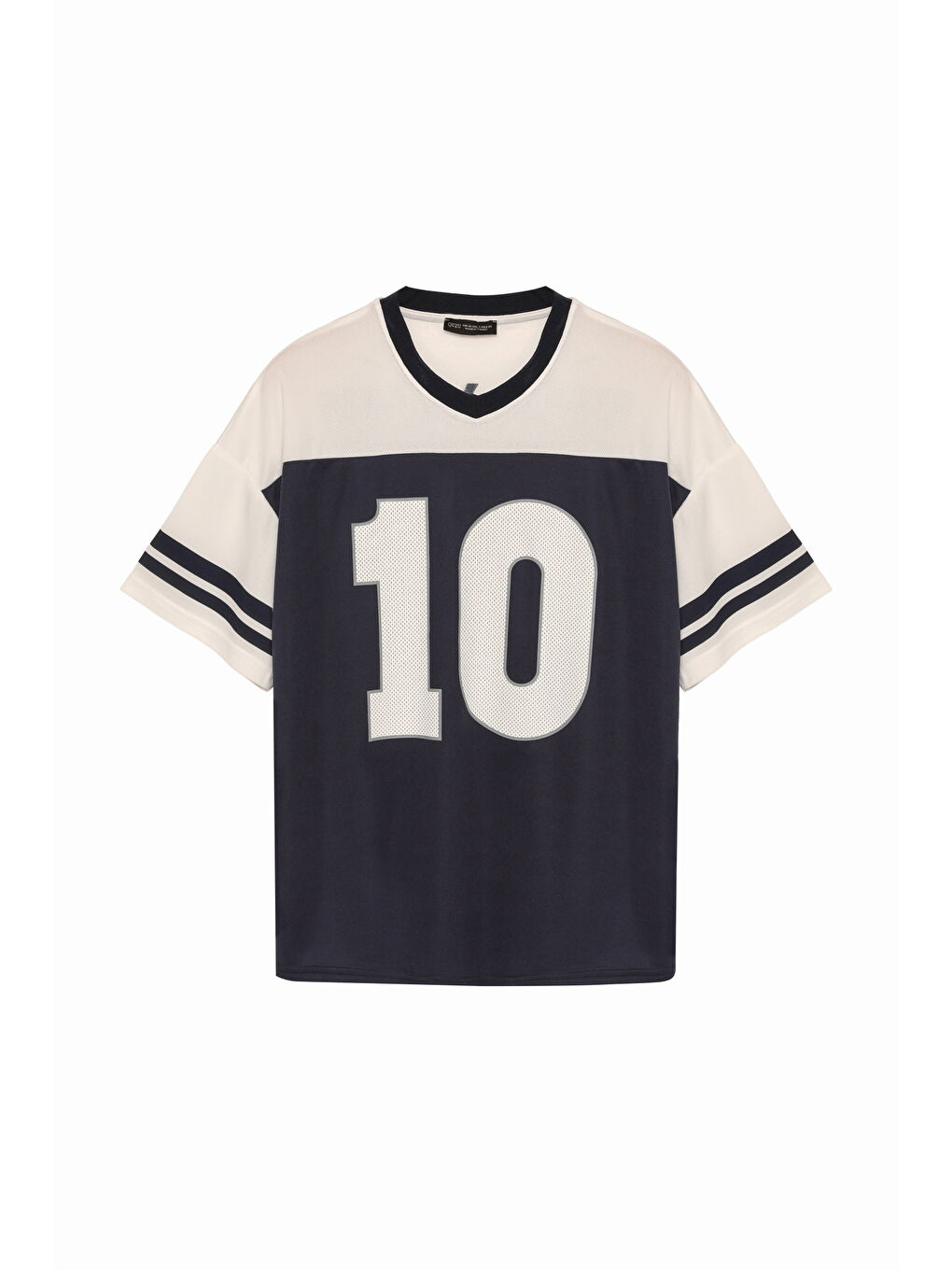 Sırtı New York Baskılı Forma Tişört Lacivert