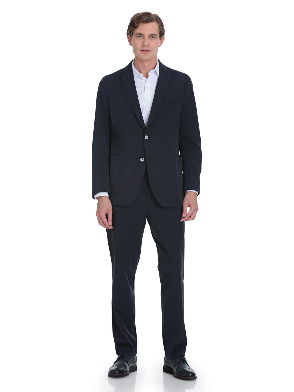 Lacivert Comfort Fit Mono Yaka Casual Takım Elbise