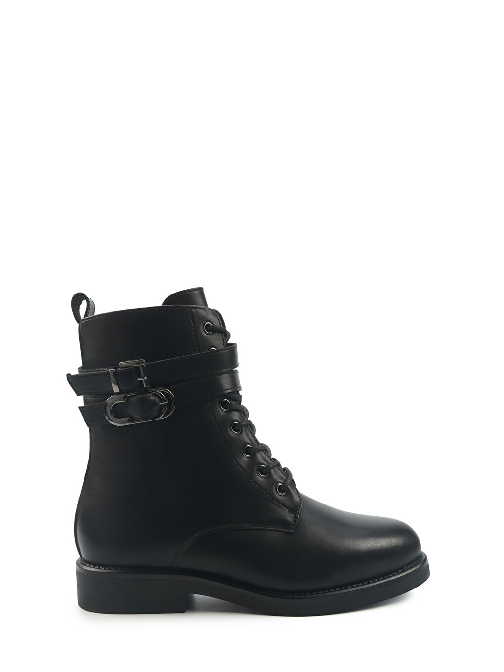 INT1225K184-KRK 5PR Siyah Kadın Düz Bot-0