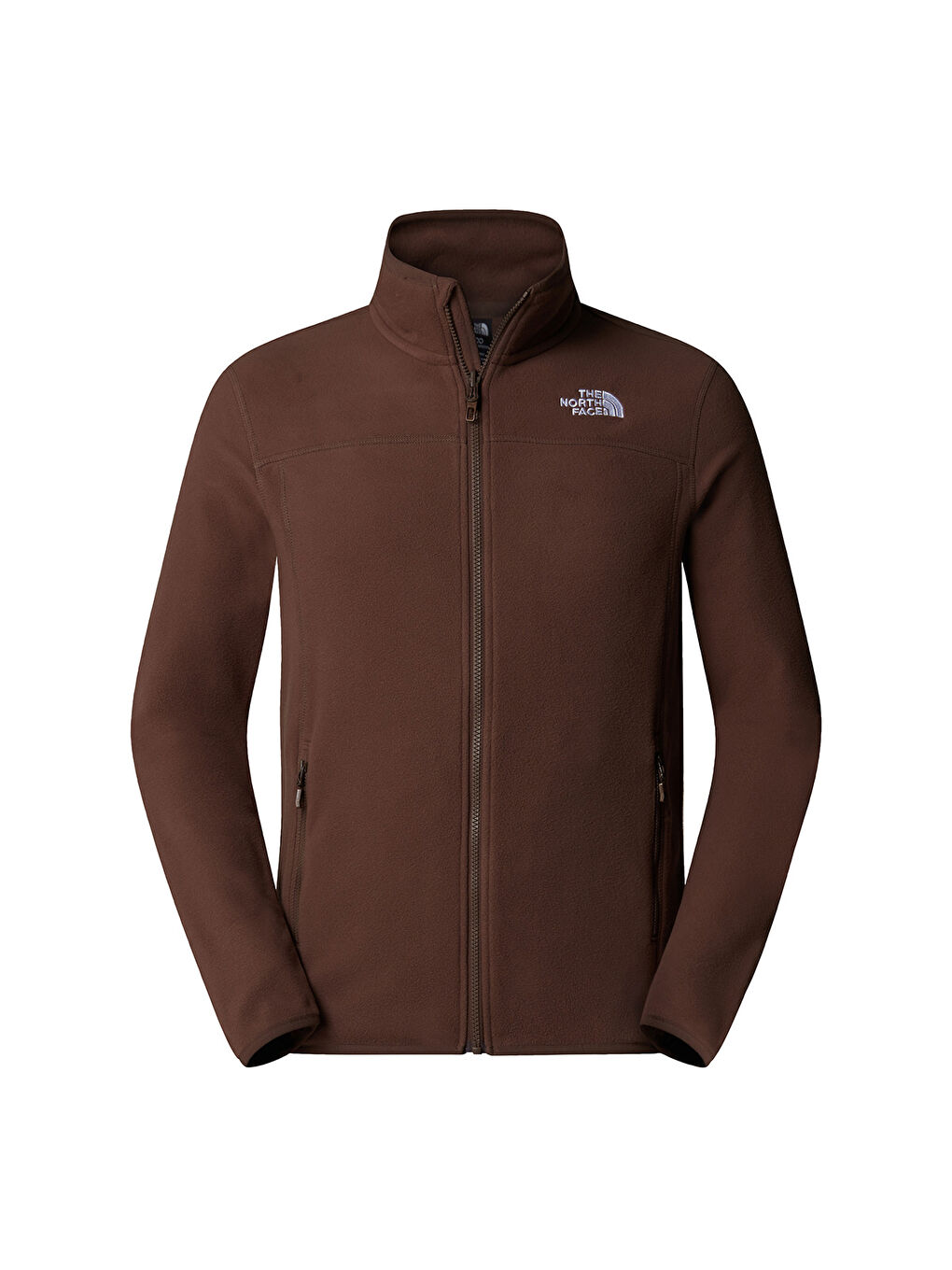 The North Face 100 Glacier Full Zip Erkek Bordo Dik Yaka Ceket