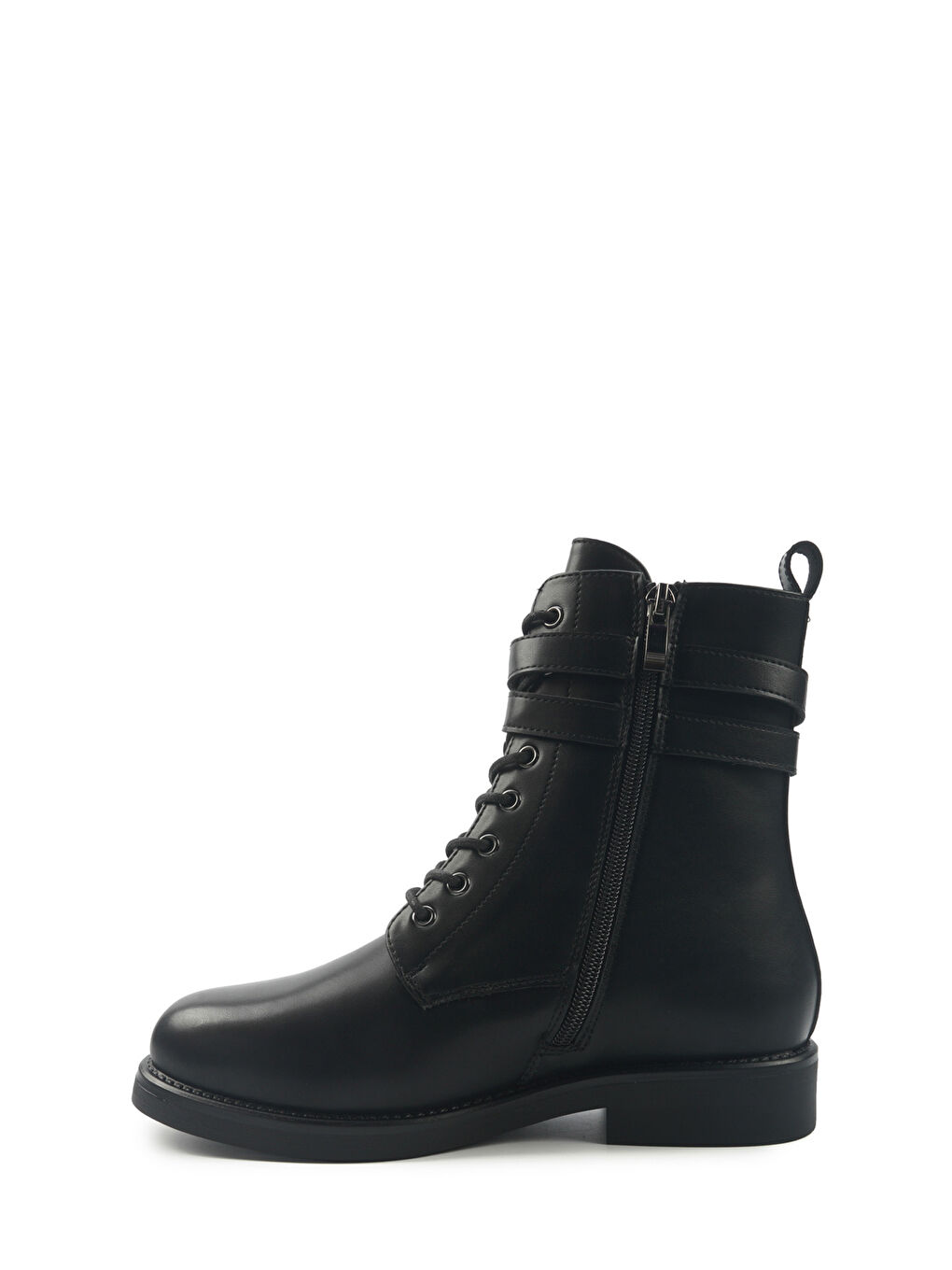 INT1225K184-KRK 5PR Siyah Kadın Düz Bot-2