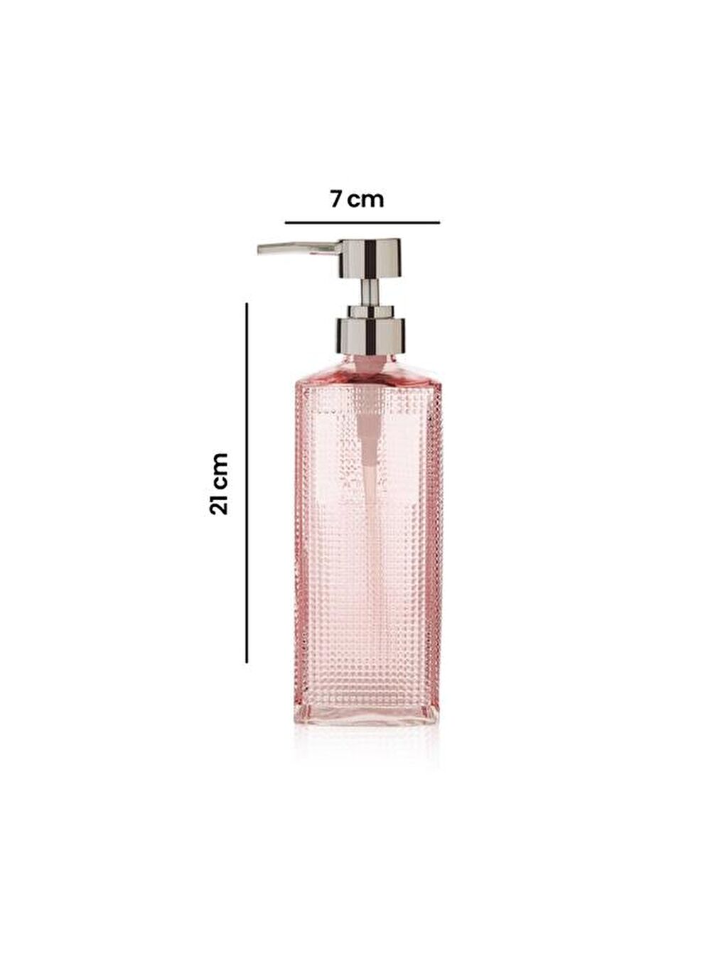Karışık Square Tower Cam Sıvı Sabunluk - Asorti - 21x7 cm-7