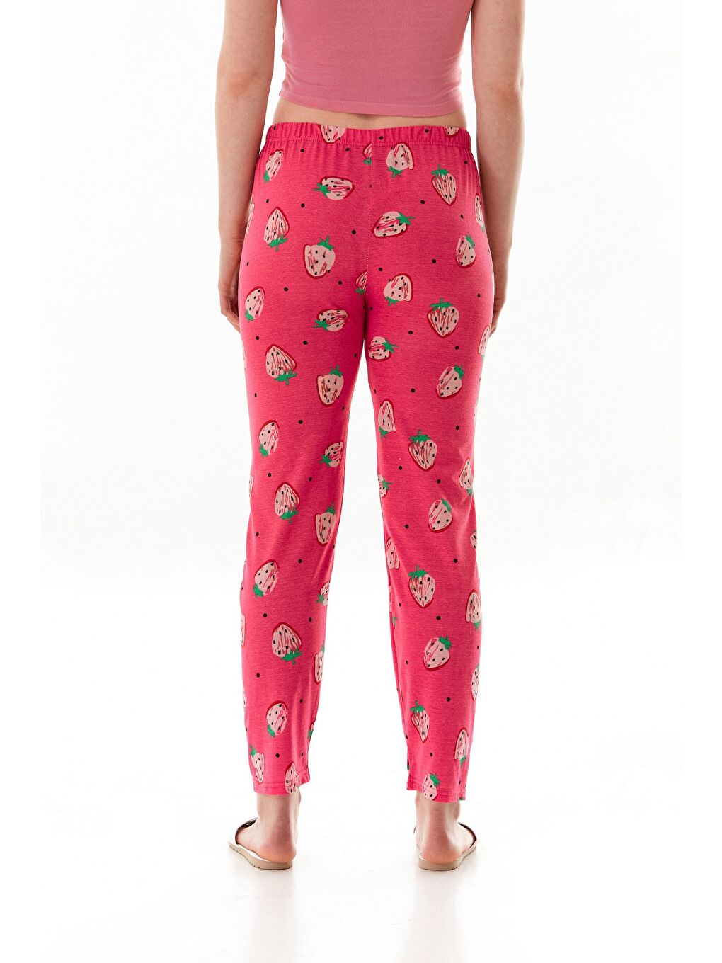 Yeşil Ayıcık Baskılı Ekose Pijama Altı-4