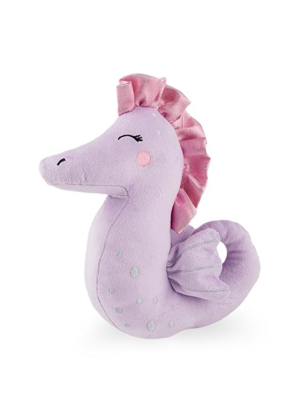 Soft Deniz Atı Figürlü Yastık - Lila - 16x24 cm-2