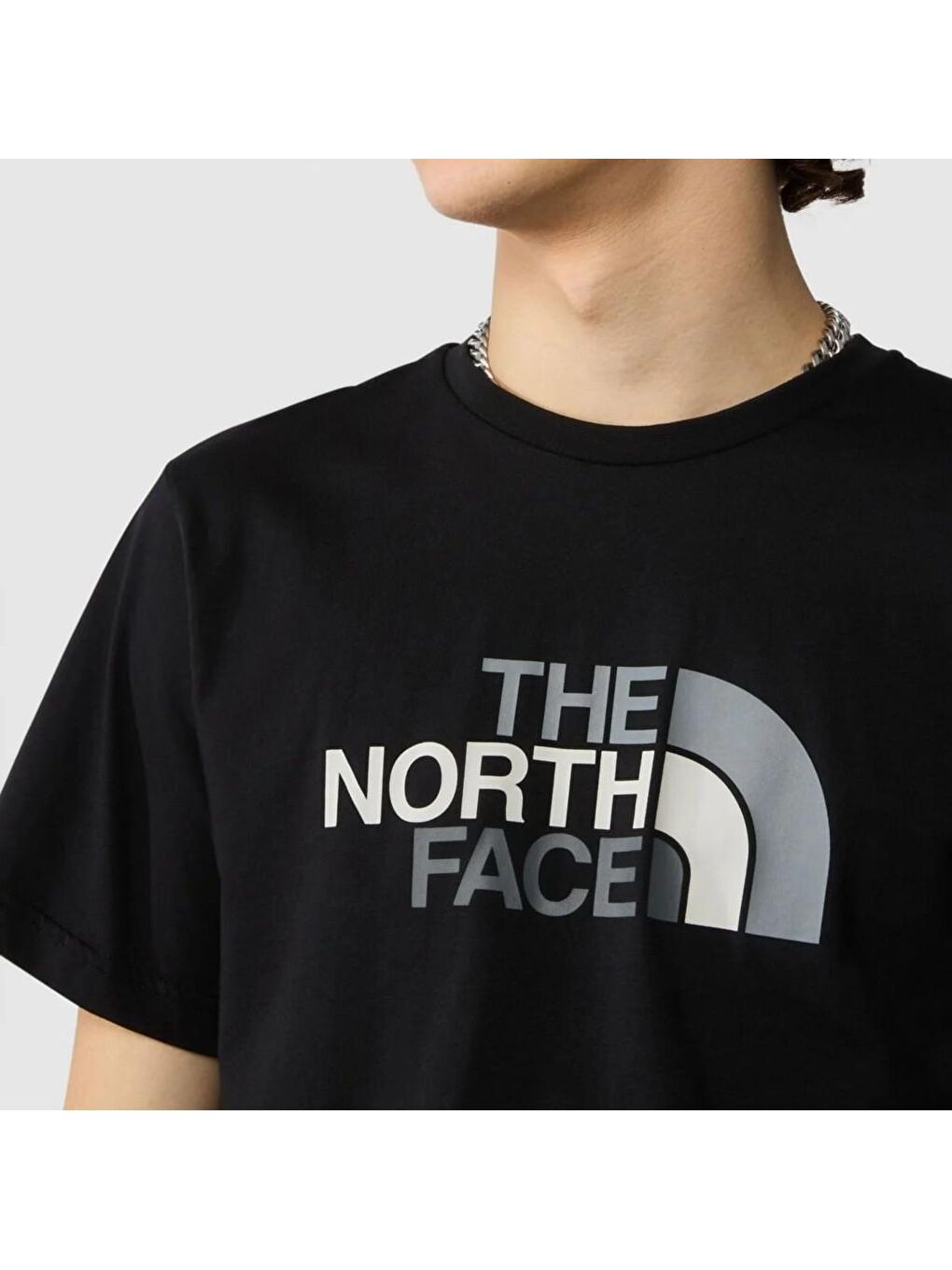 The North Face Easy Erkek Siyah Yuvarlak Yaka Tişört - 2