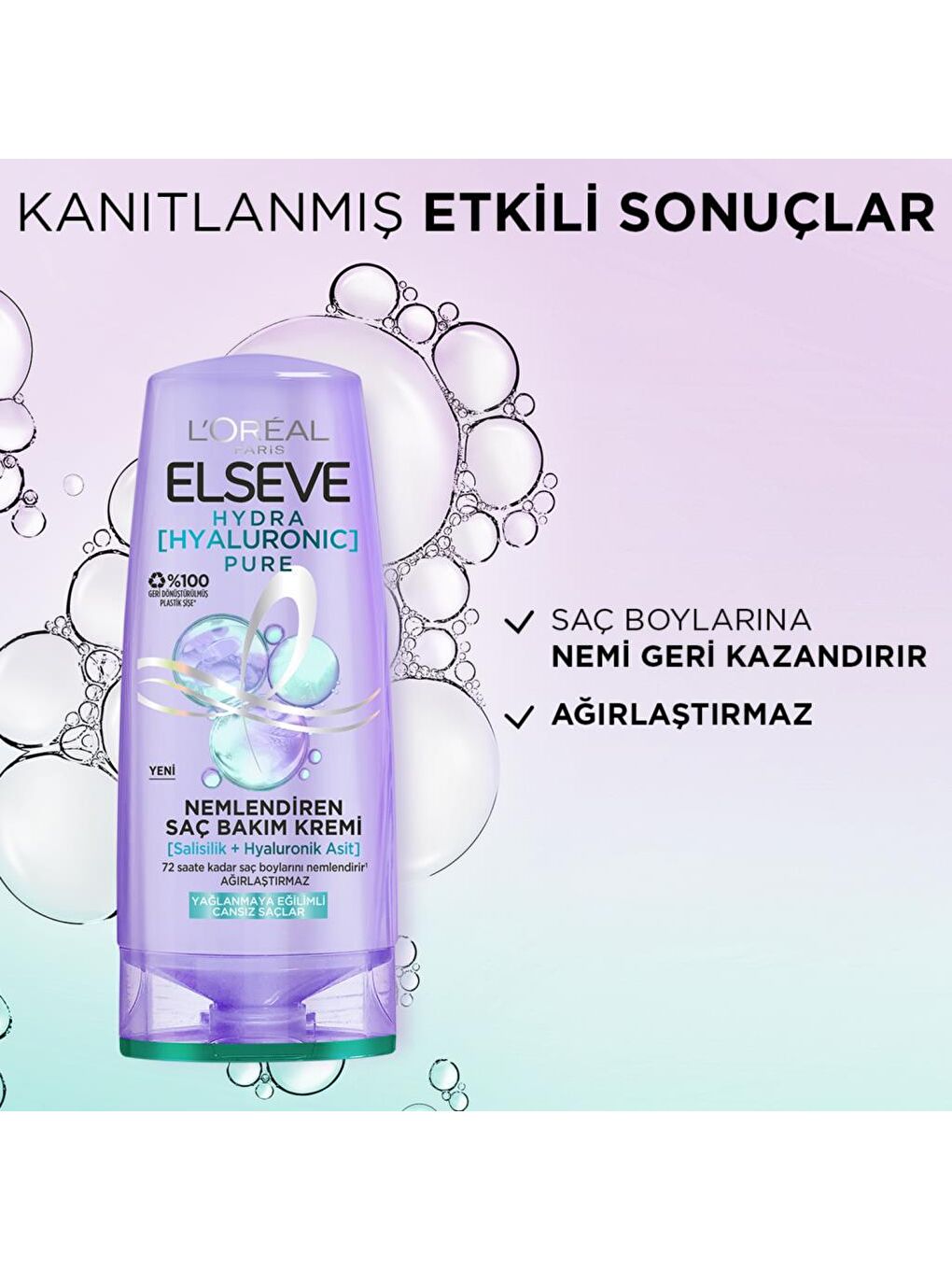 L'Oreal Paris Beyaz Elseve Hyaluron Pure Saç Kremi 250 Ml - 7