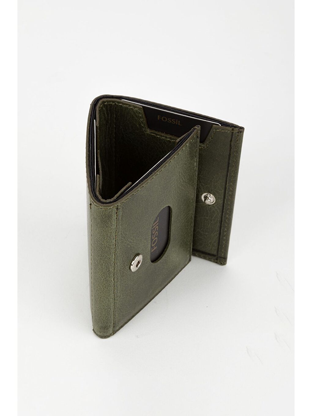 Mor Kutulu Hakiki Deri Haki Unisex El Portföyü Kartlık Cüzdan-2