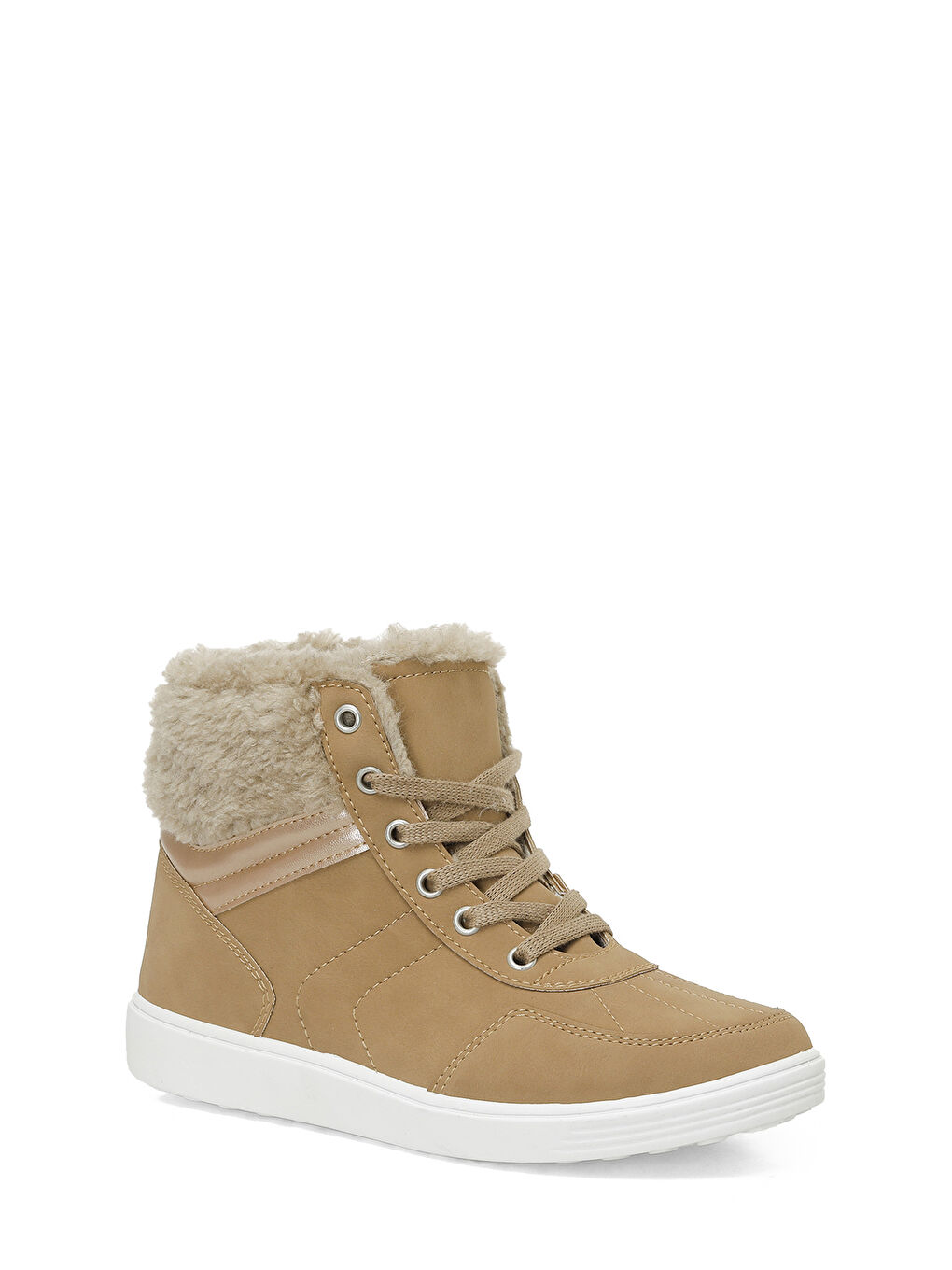 Kahverengi TRX24K-608 4PR Camel Kadın Sneaker Bot-1