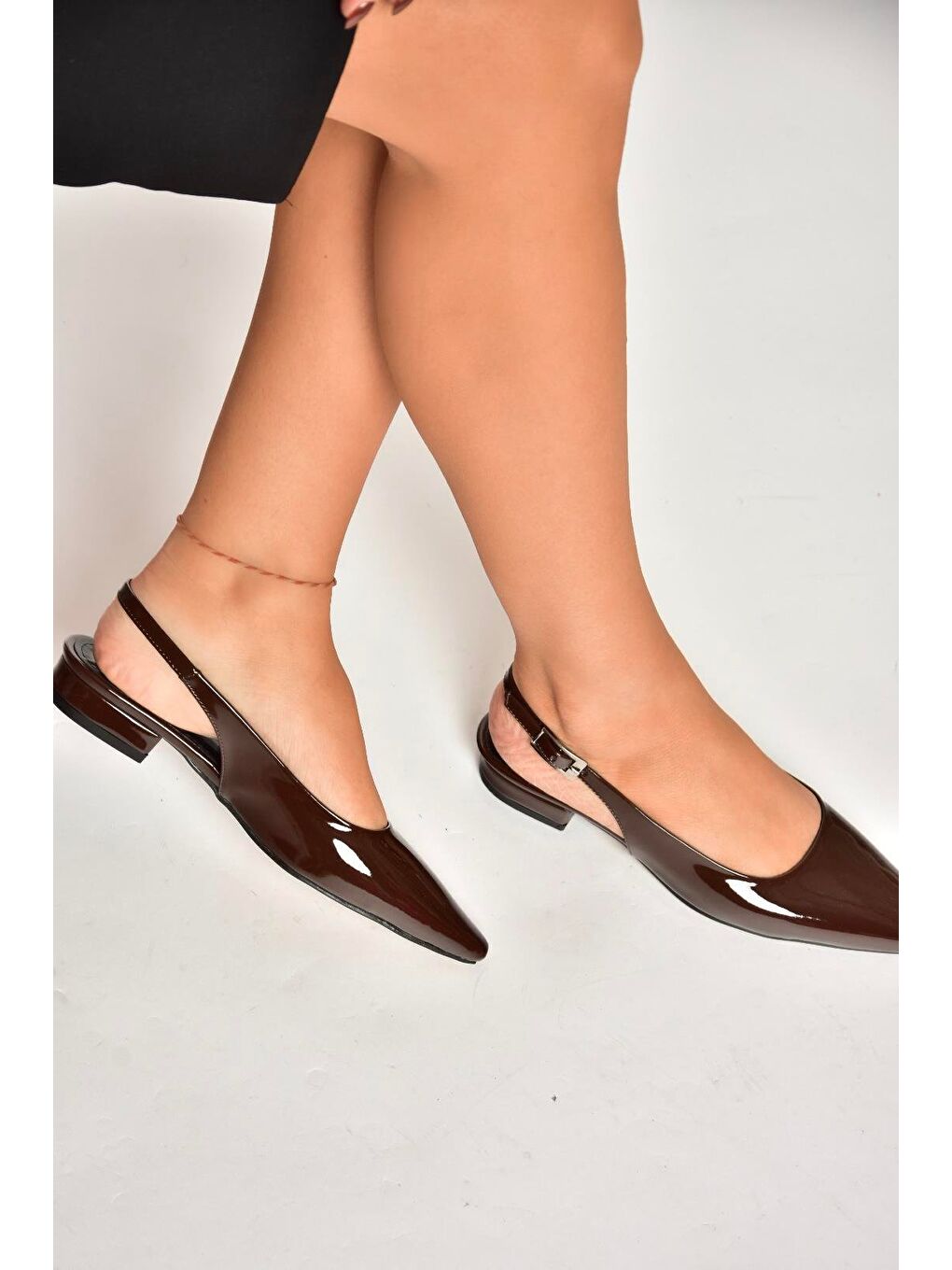 U4046022 Kahverengi Kadın Topuklu Ayakkabı-3