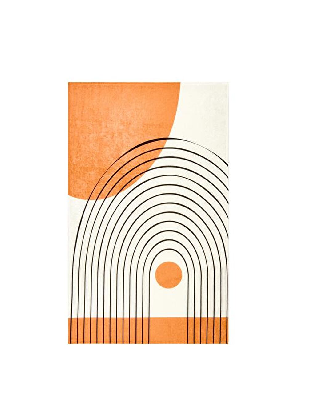 Beyaz Soft Bohem Banyo Paspası - Renkli - 60x100 cm-3