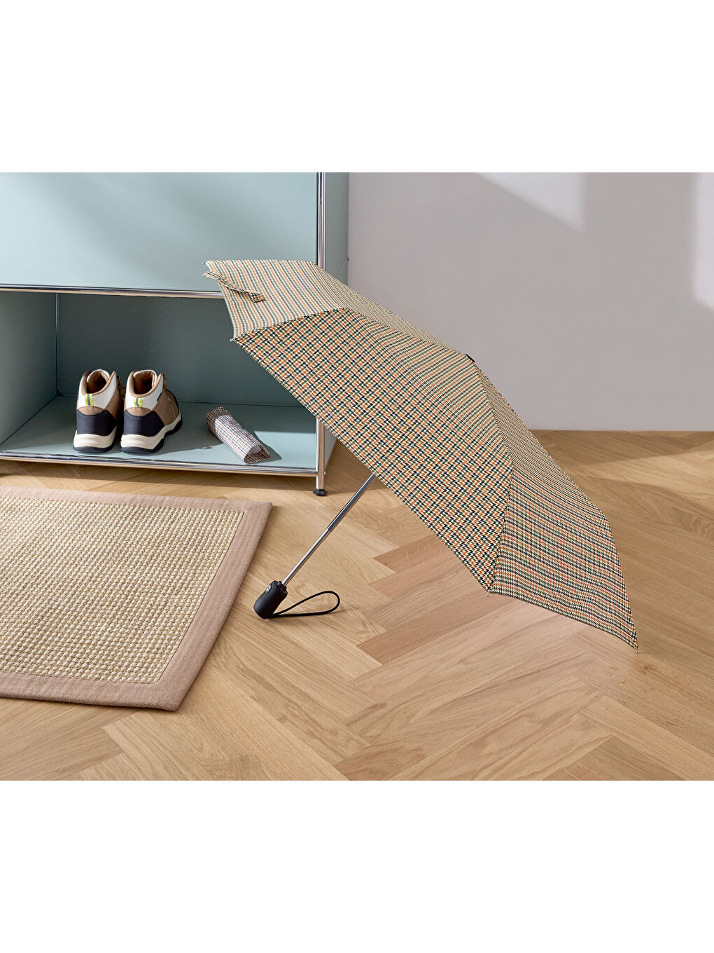 Karışık Kadın Şemsiye, Otomatik, Kareli-2