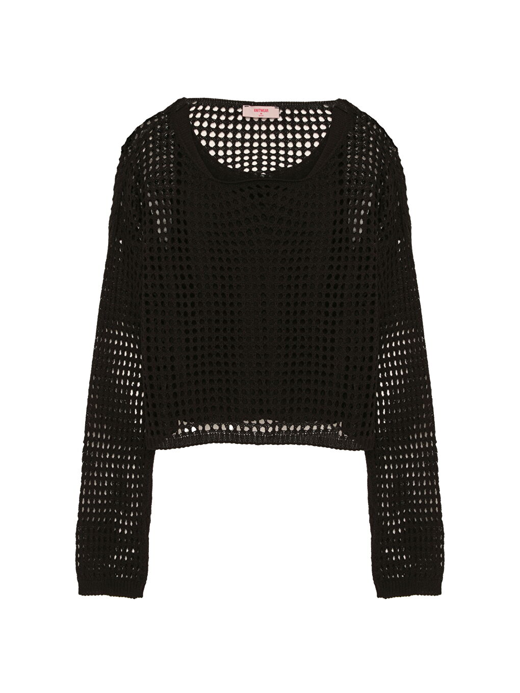 Ajurlu İkili Triko Siyah