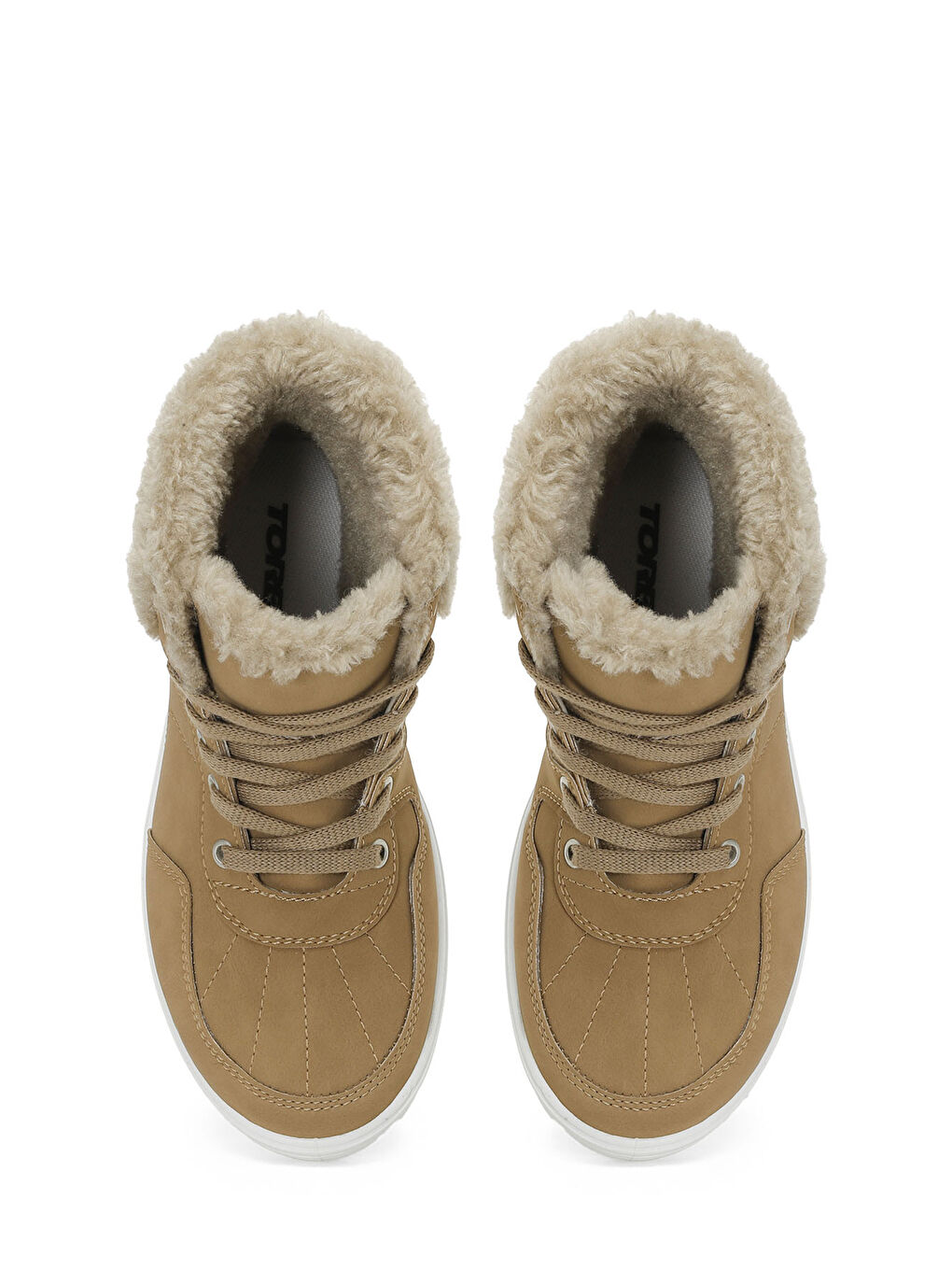 Kahverengi TRX24K-608 4PR Camel Kadın Sneaker Bot-3