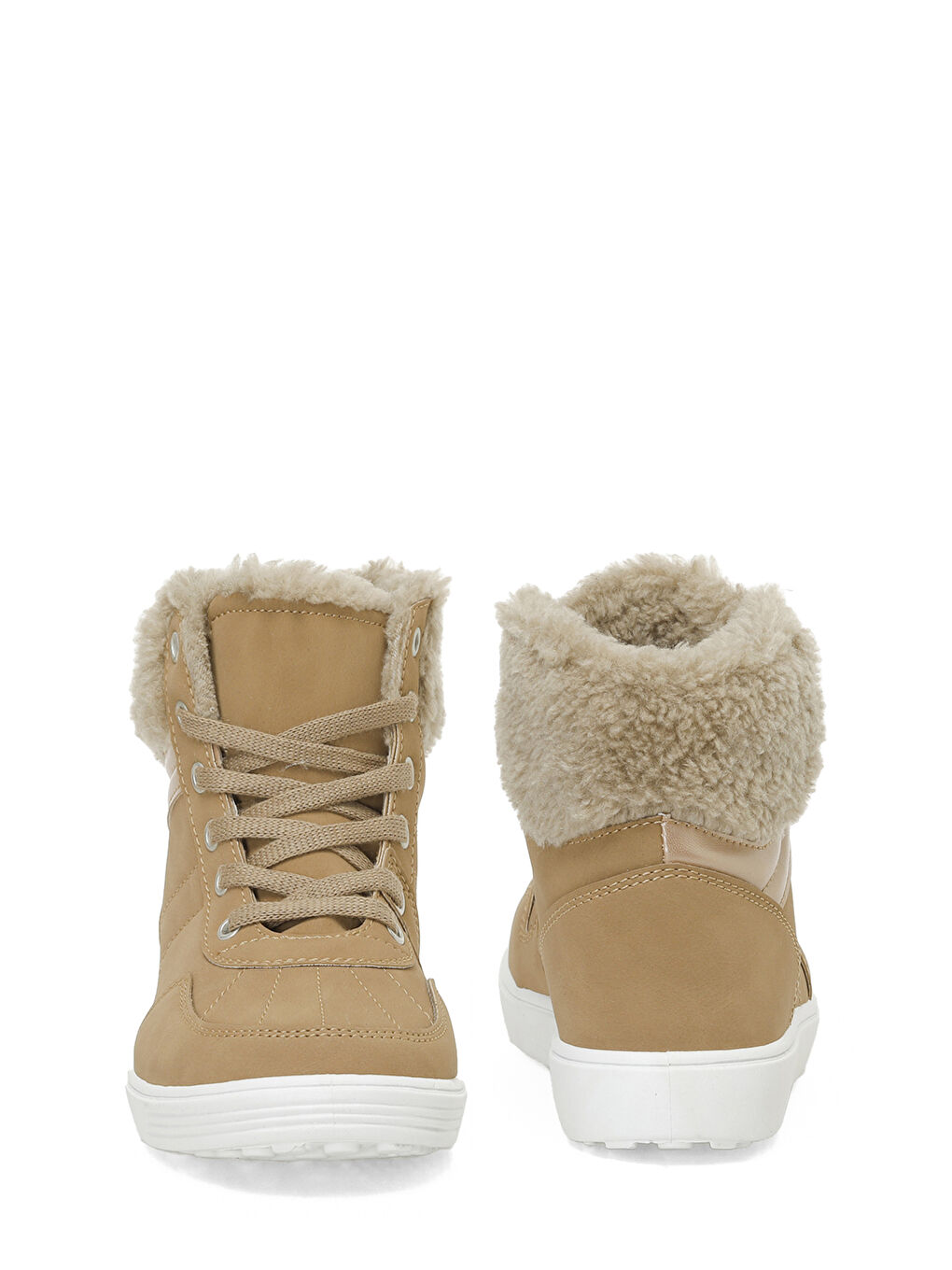 Kahverengi TRX24K-608 4PR Camel Kadın Sneaker Bot-4