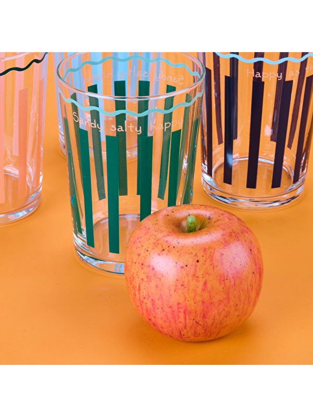 Karışık Retro Marine 4'lü Meşrubat Bardağı Seti - Asorti - 510 ml-2