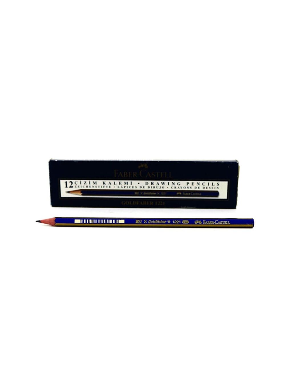 FABER CASTELL Goldfaber 1221 Dereceli Kurşun Kalem 6H - ( 12 Adet ) - 1