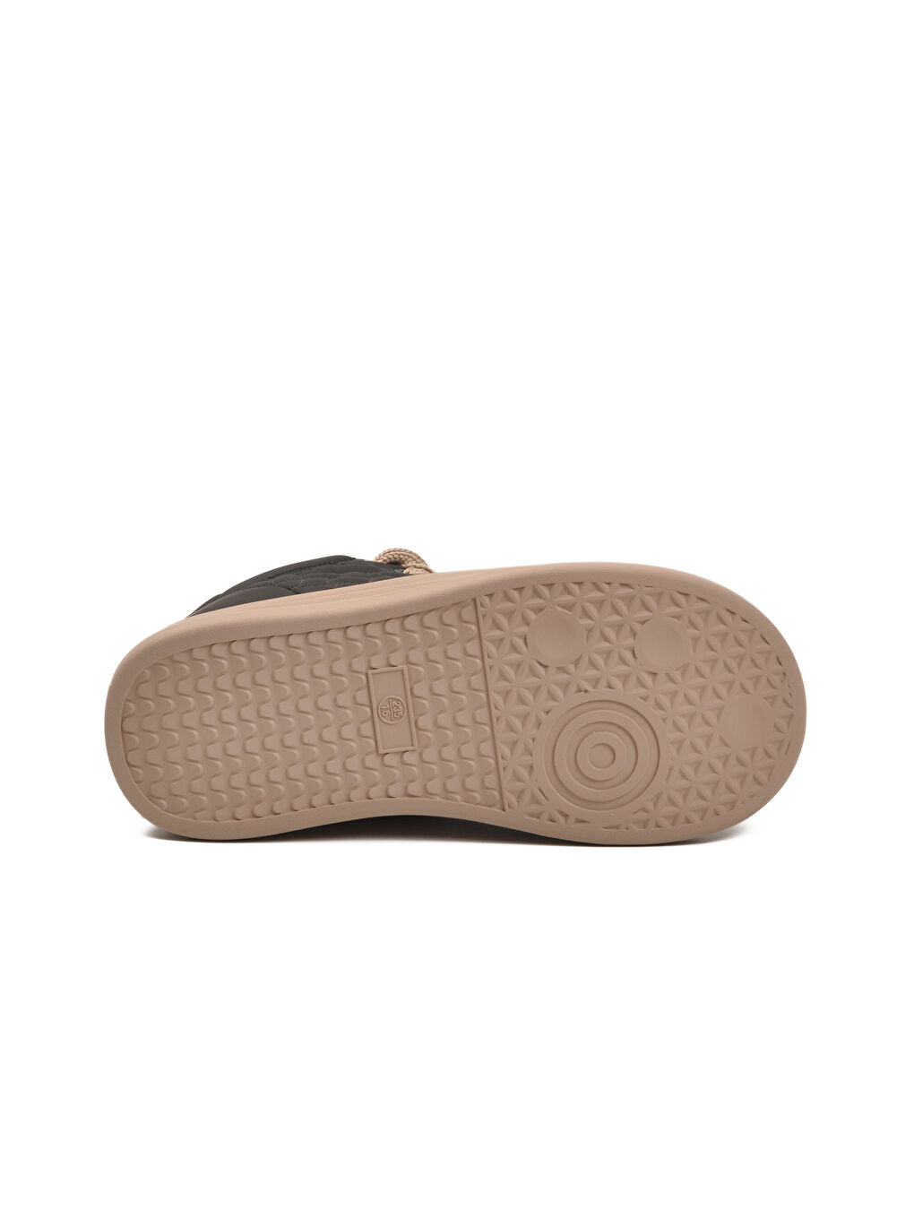 Siyah Bağcıklı Kaymaz Taban Kadın Sneaker Bot 25K426-1 Z-4