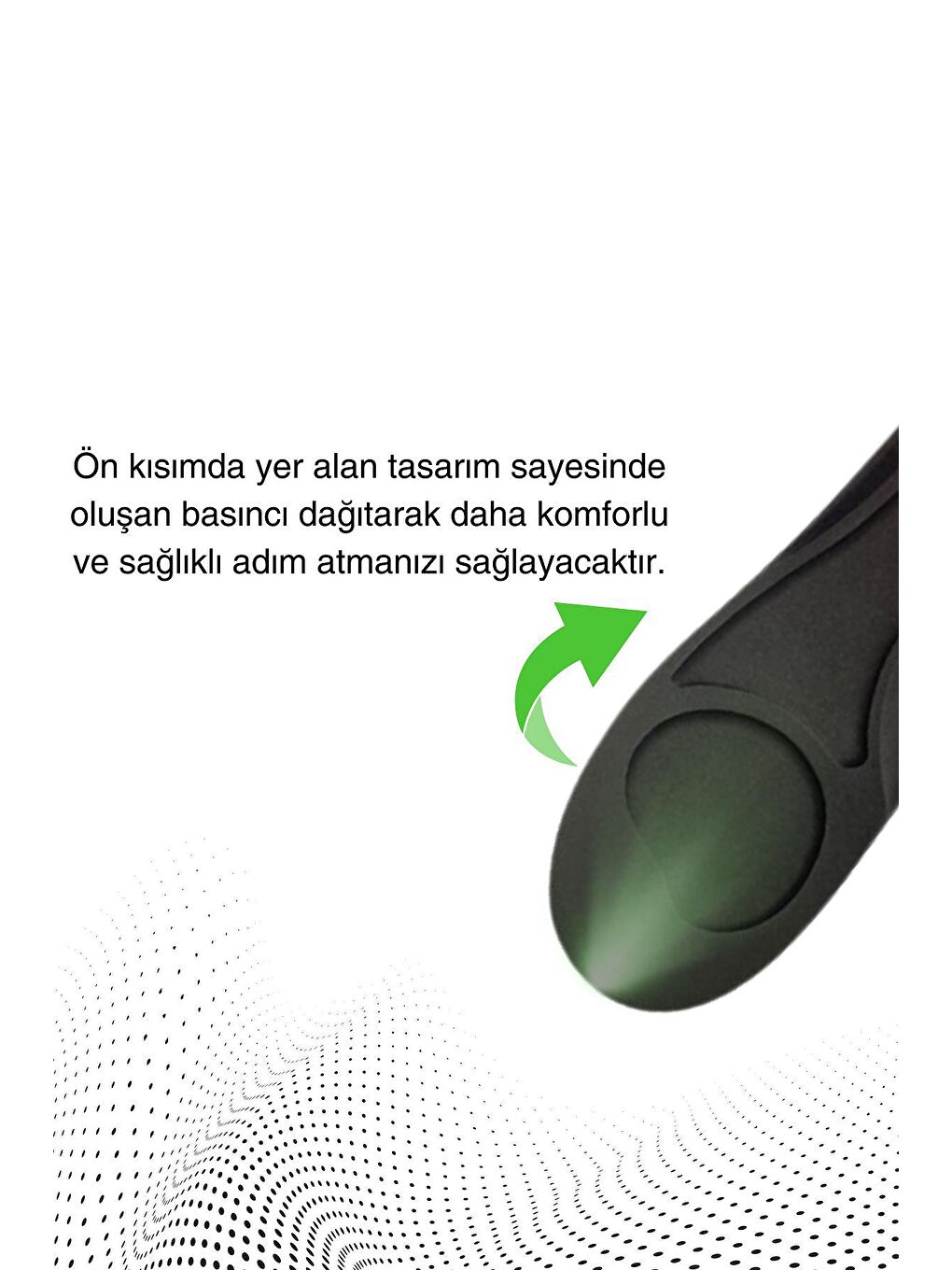 Letoon Siyah Kadın  Memory Foam Metatarsal Tabanlık - 1