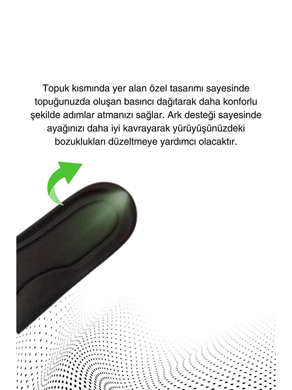 Letoon Siyah Kadın  Memory Foam Metatarsal Tabanlık - 2