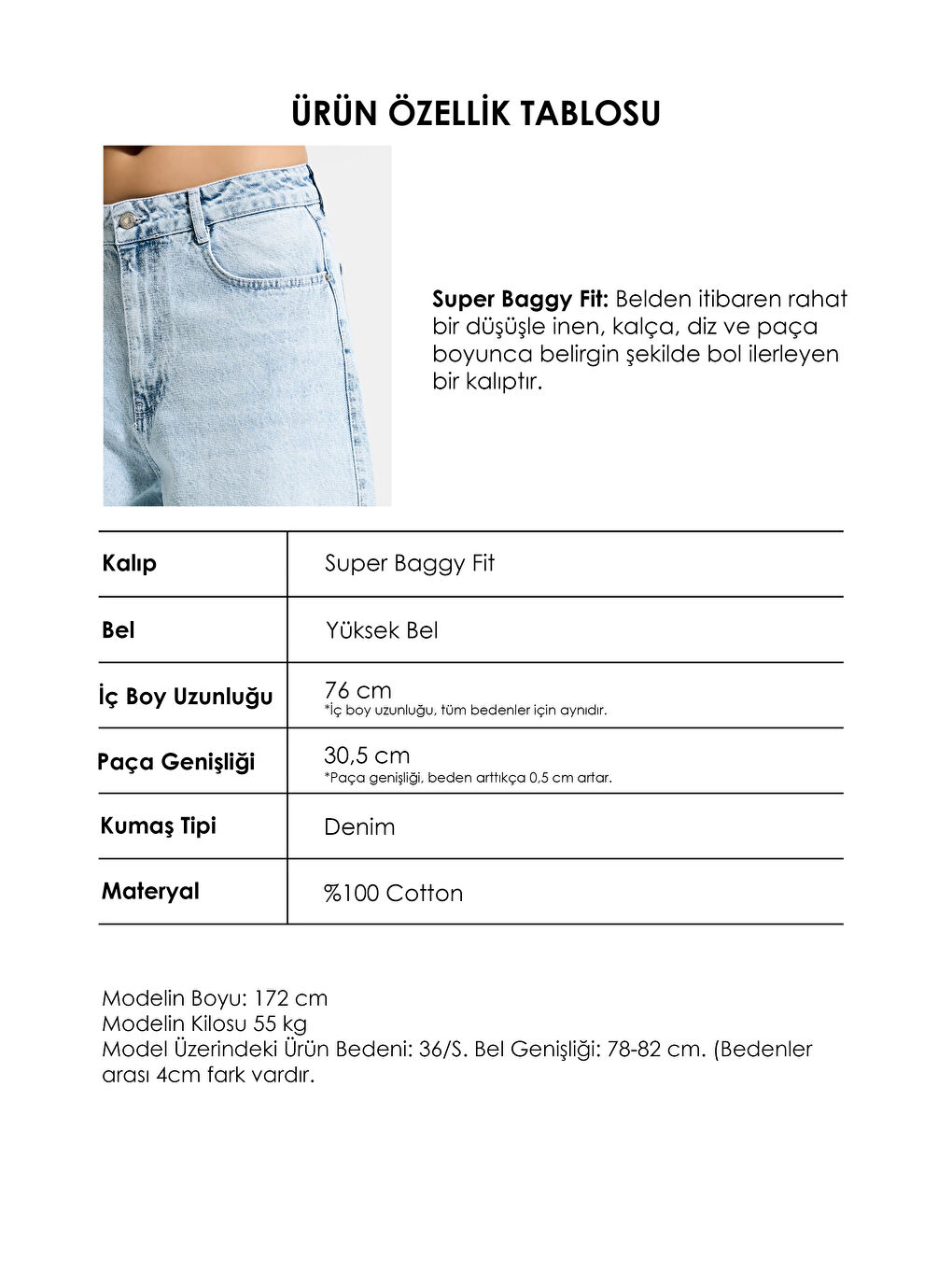 Mavi Kadın Ice 4s6-3 Süper Baggy Kalp Nakış Detaylı Özel Tasarım Denim Jean-4