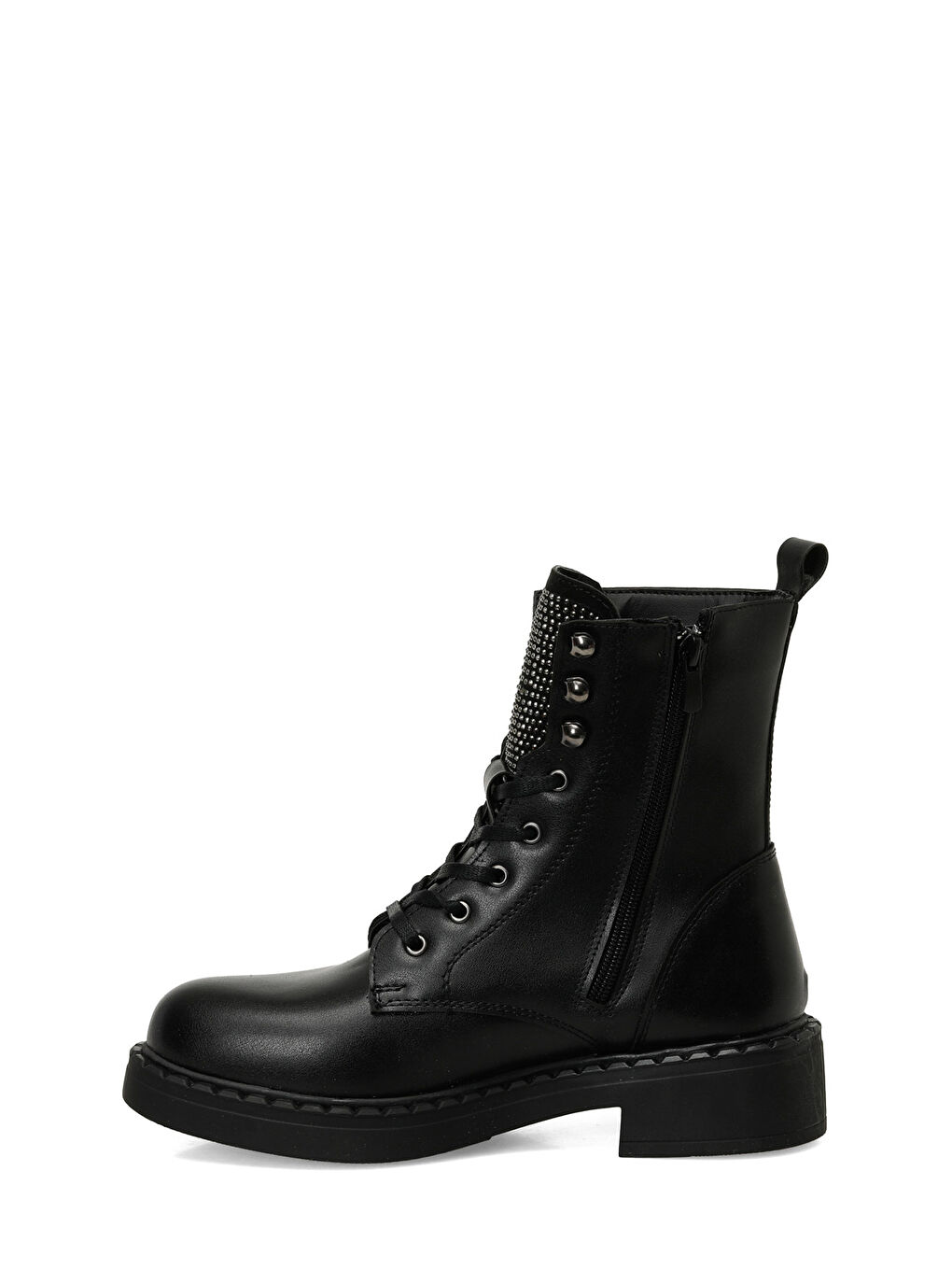 24K-602 4PR Siyah Kadın Düz Bot-2