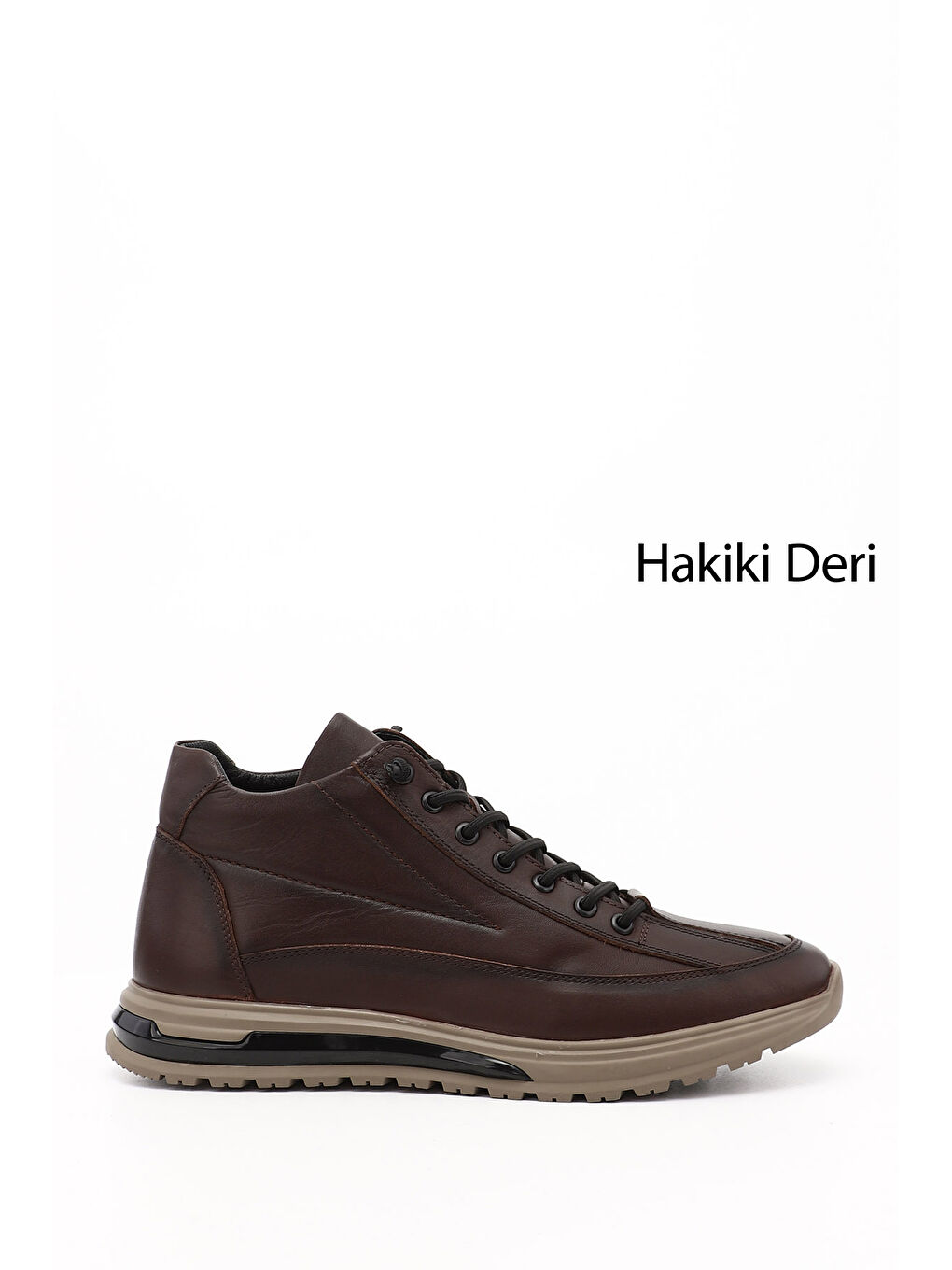 Kahverengi Erkek AÇIK KAHVERENGİ Fermuarlı Hakiki Deri Outdoor Bot-4