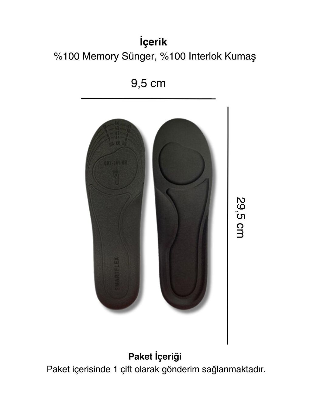 Letoon Siyah Kadın  Memory Foam Metatarsal Tabanlık - 4