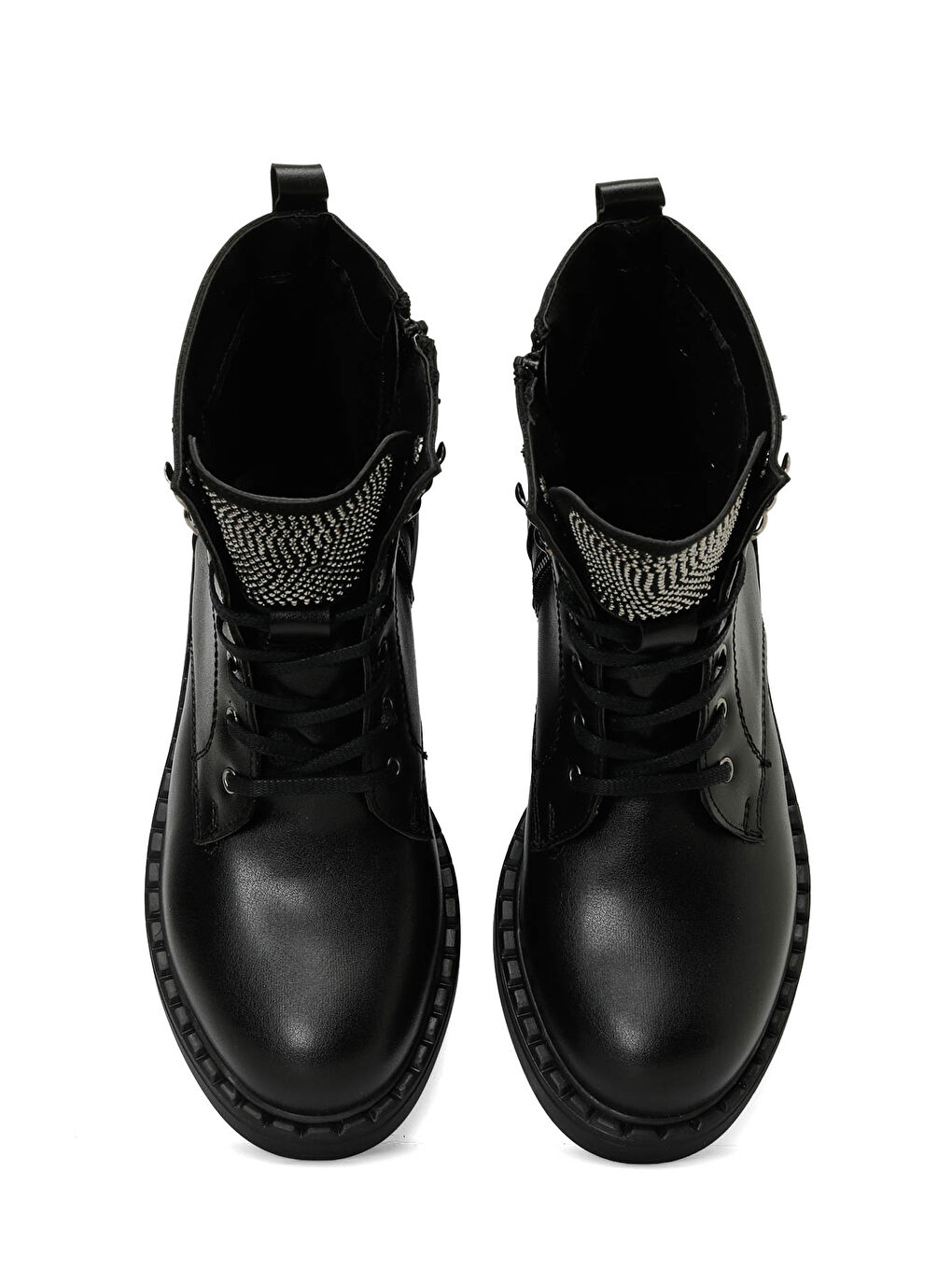 24K-602 4PR Siyah Kadın Düz Bot-3