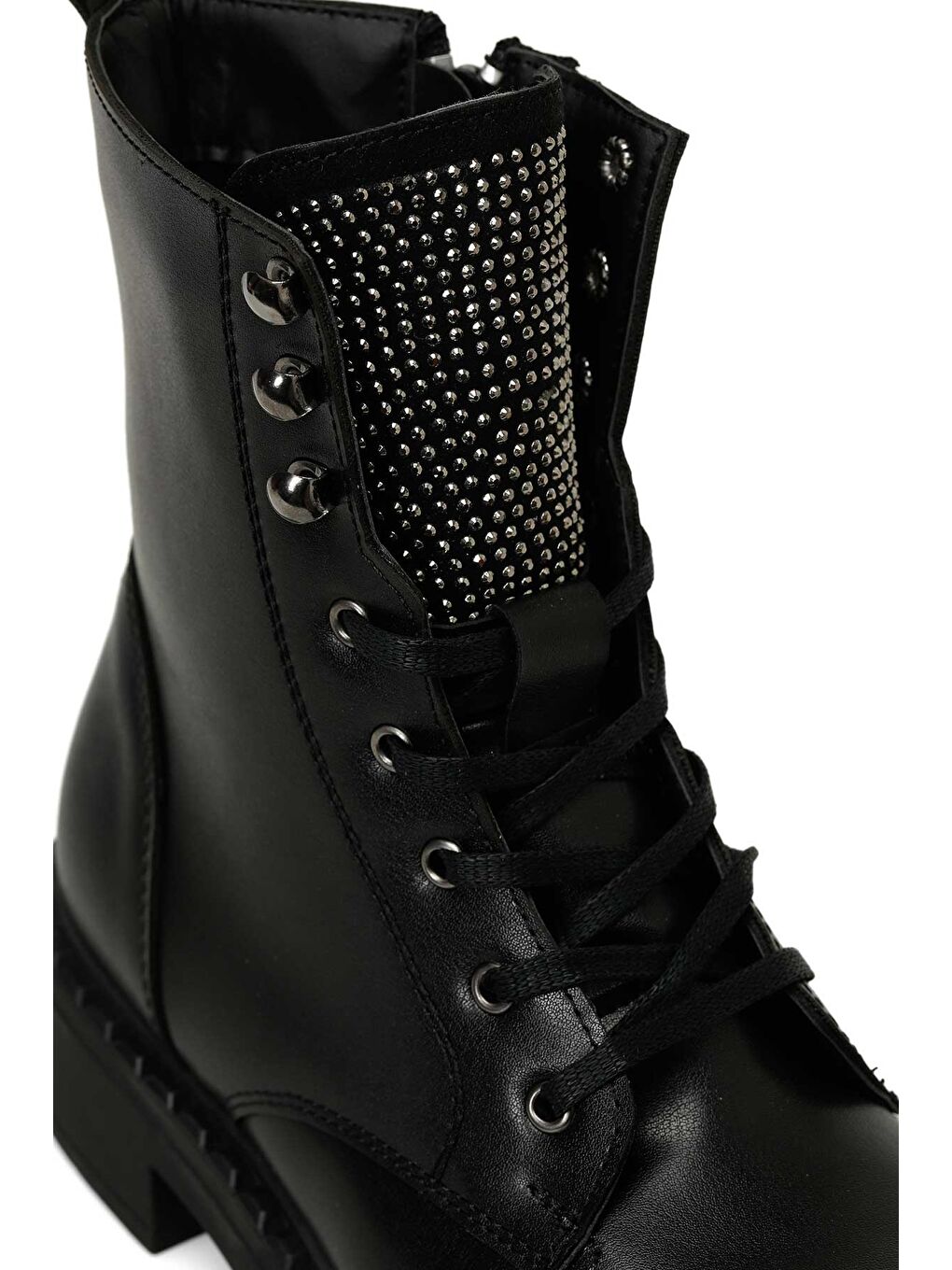 24K-602 4PR Siyah Kadın Düz Bot-6