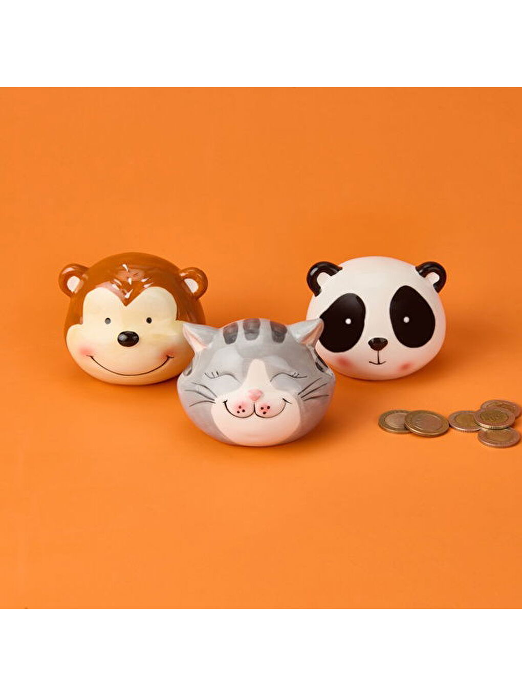 Karışık Animals Mini Kumbara - Asorti - 10x8 cm-2