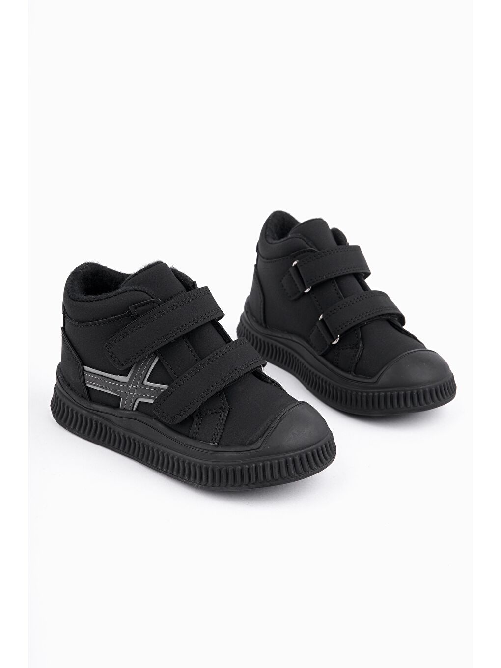 Siyah NEMO Çift Cırtlı Unısex Çocuk Bot-2