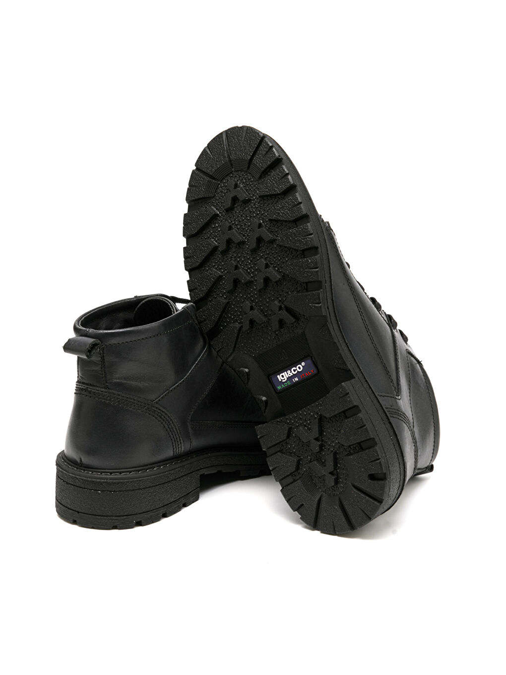 Siyah Erkek Bot 6612100 URD 66121 Vitello Star Nero-4