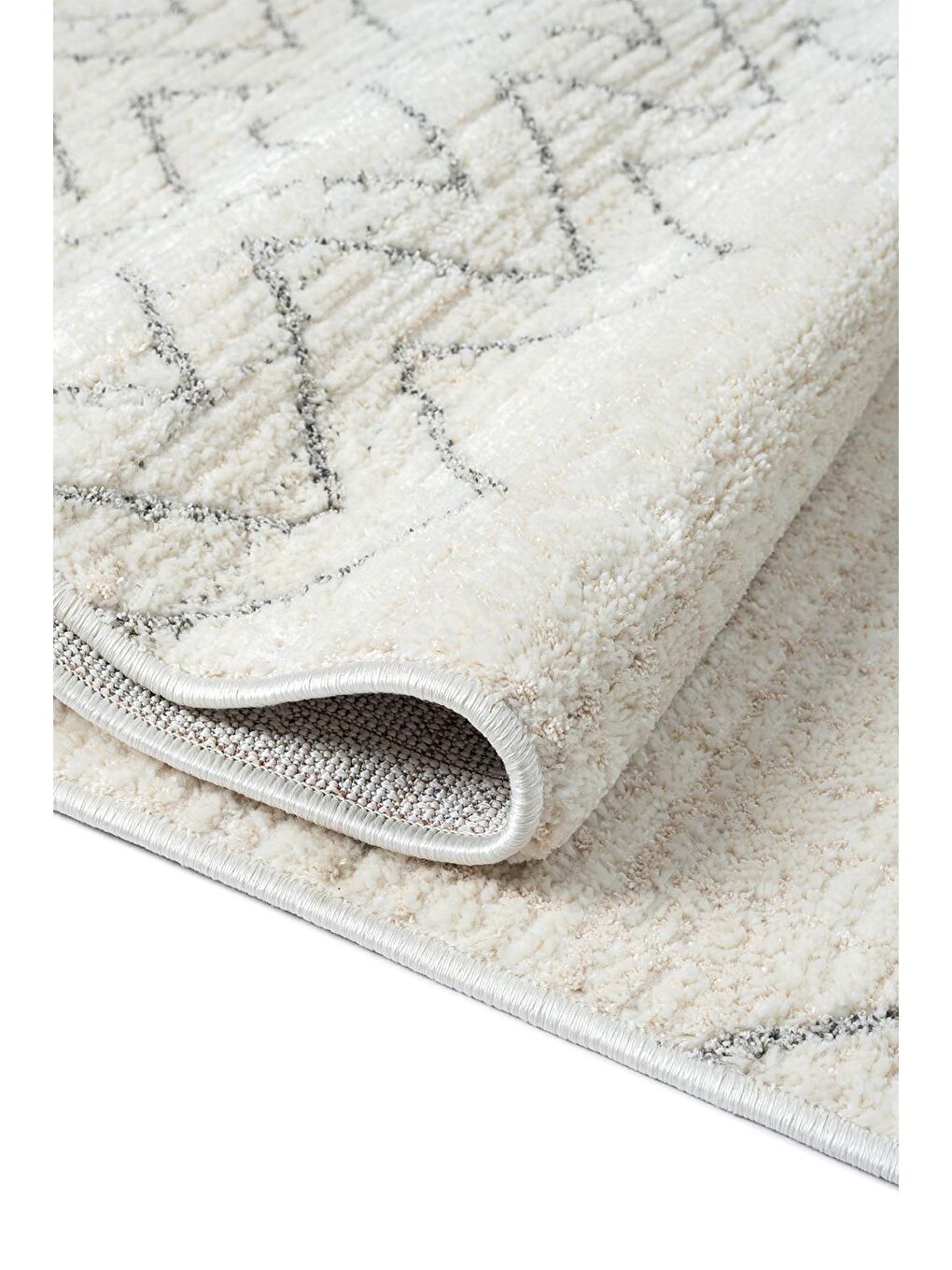 Ekru Claude 1637 Modern Dokuma Halı Yumuşak İplikli-100x300-2