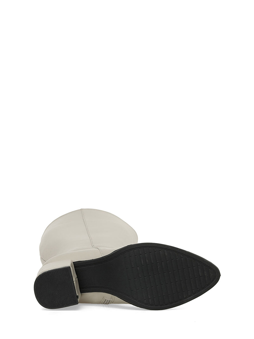 24K-996 4PR Bej Kadın Topuklu Çizme-4