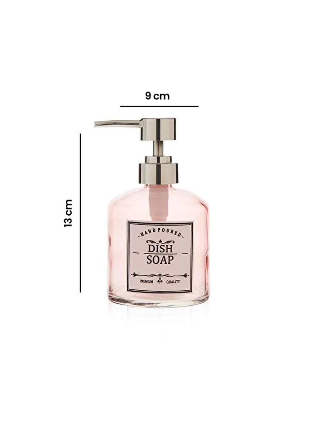 Karışık Dish Soap Cam Sıvı Sabunluk - Asorti - 13x9 cm-7