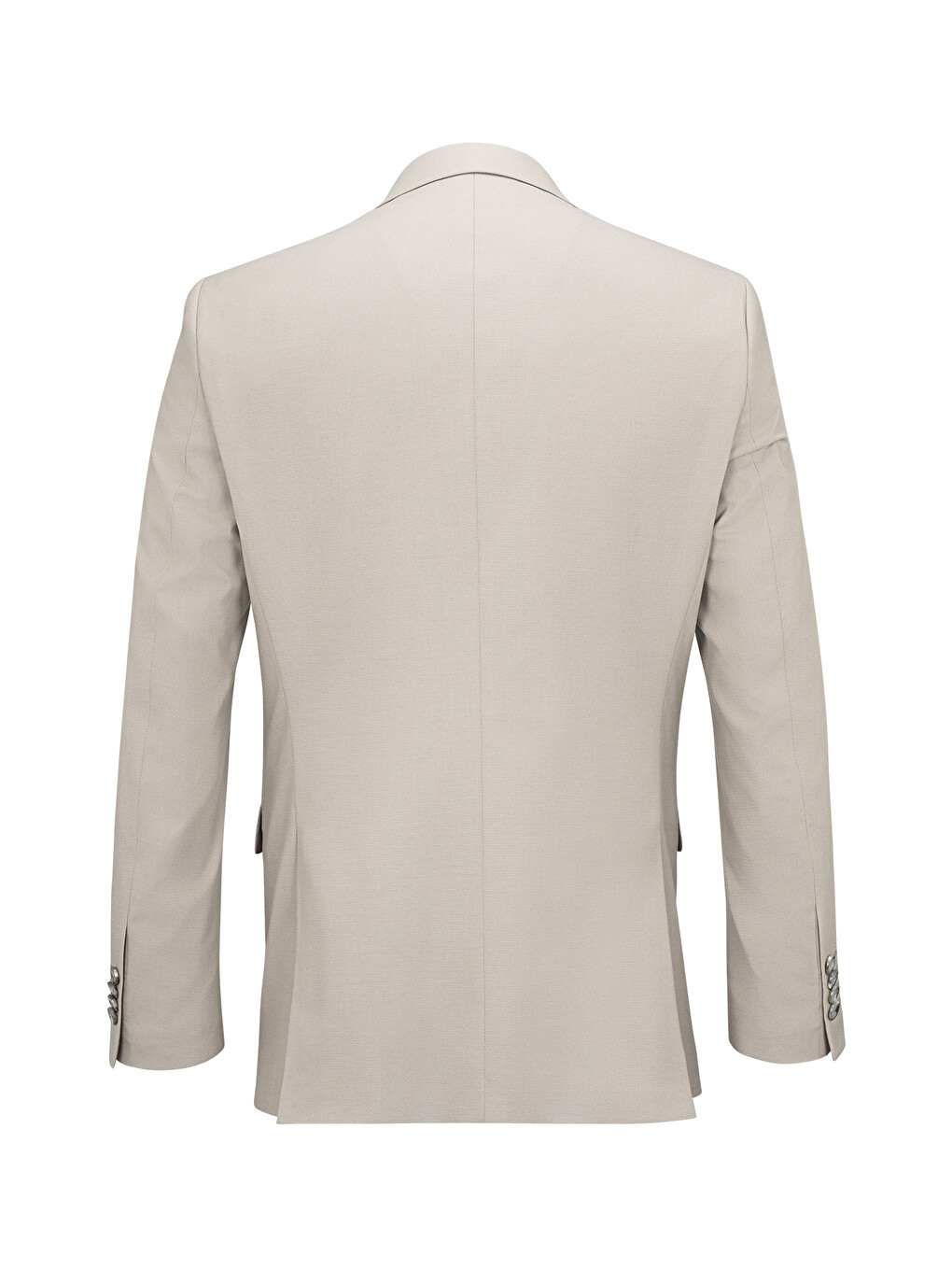 Bej Vizon Slim Fit Sivri Yaka Takım Elbise-2