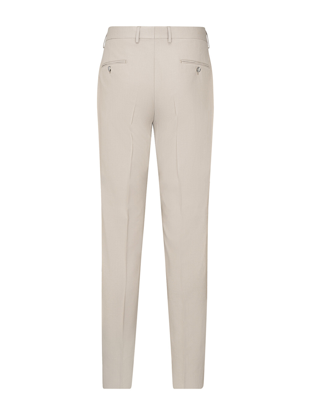 Bej Vizon Slim Fit Sivri Yaka Takım Elbise-4