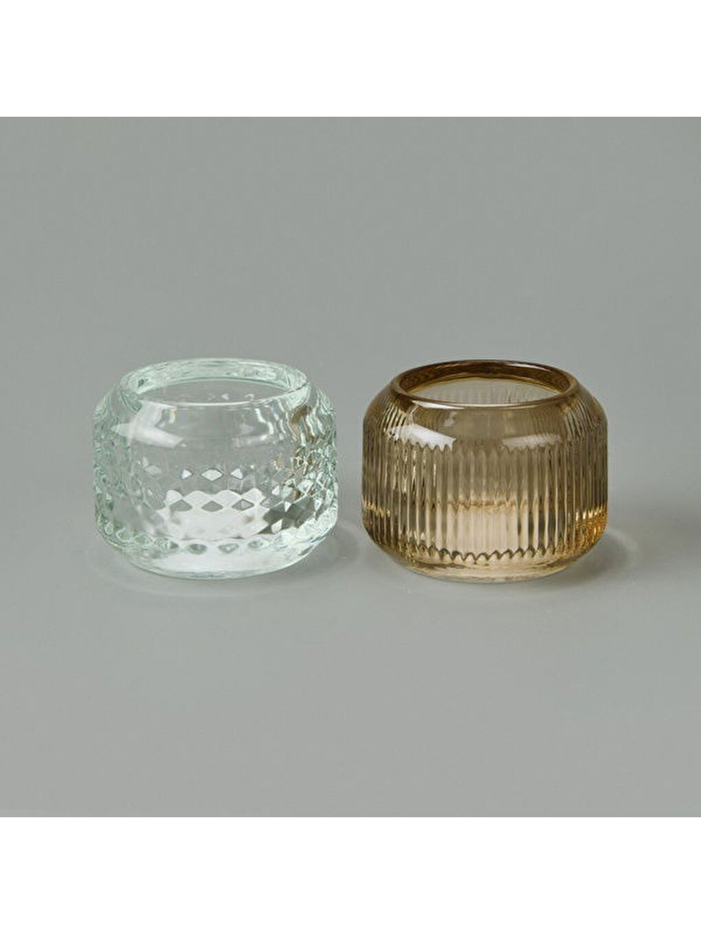 Karışık Cam Şamdan - Asorti - 7 cm-3