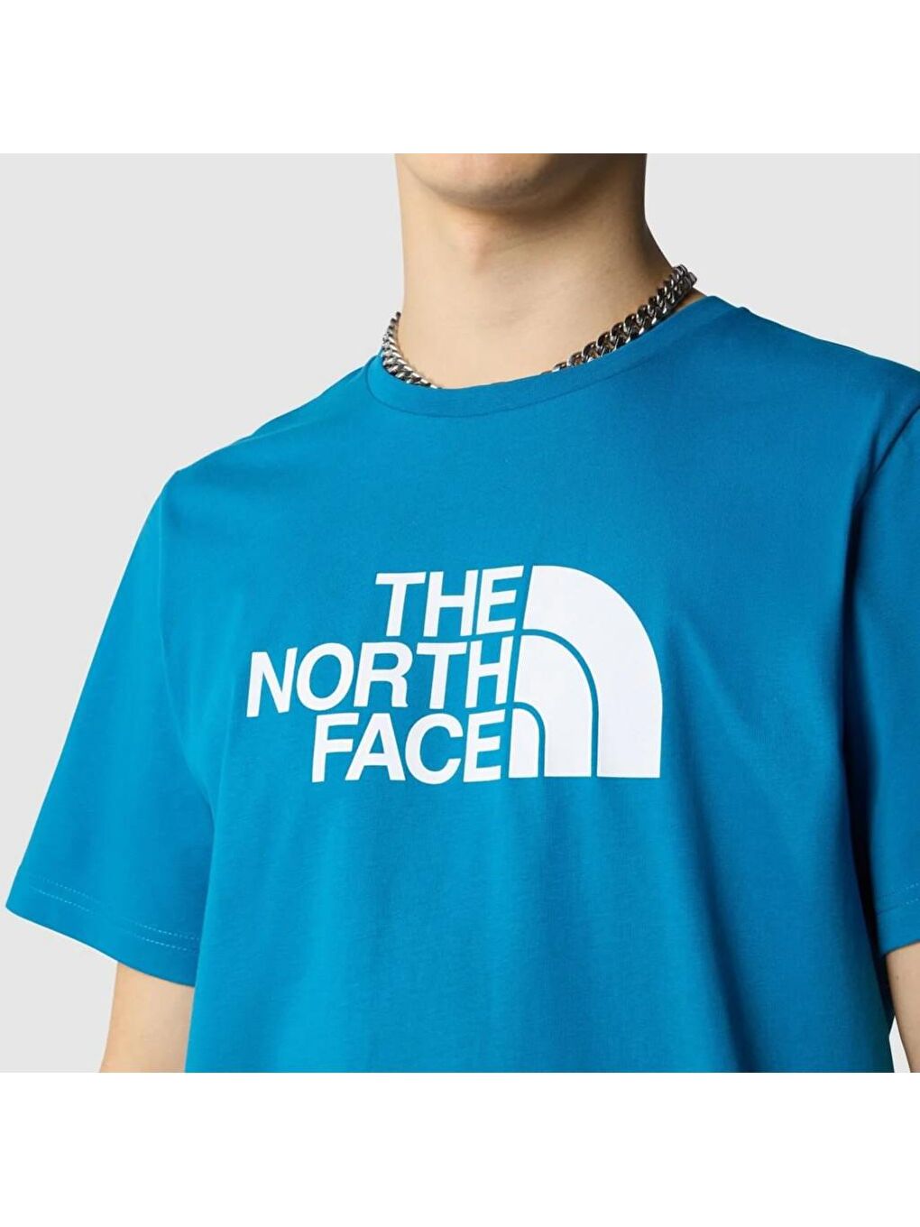 The North Face Easy Erkek Mavi Yuvarlak Yaka Tişört - 2