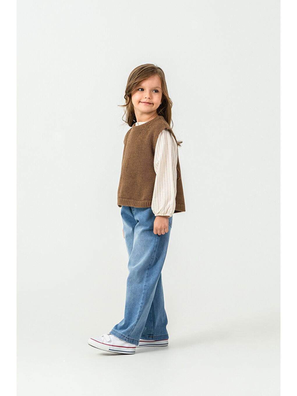 Kahverengi Kız Çocuk  3'lü Takım-3