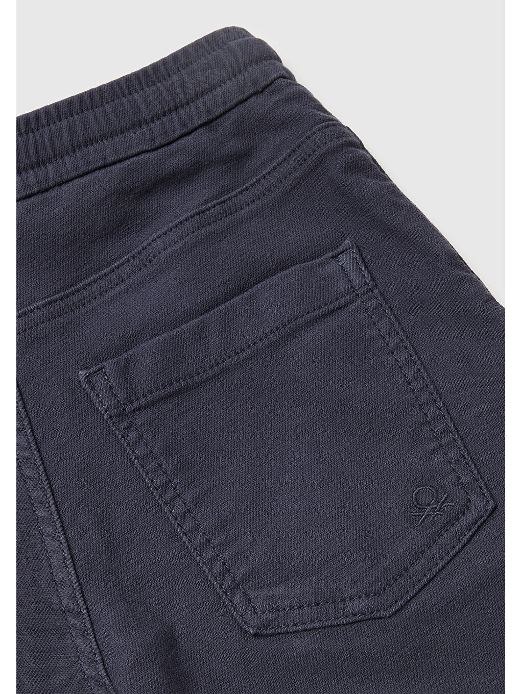 Erkek Çocuk Koyu Gri Arka Cebi Logo İşlemeli Dört Cepli Jogger Pantolon-2