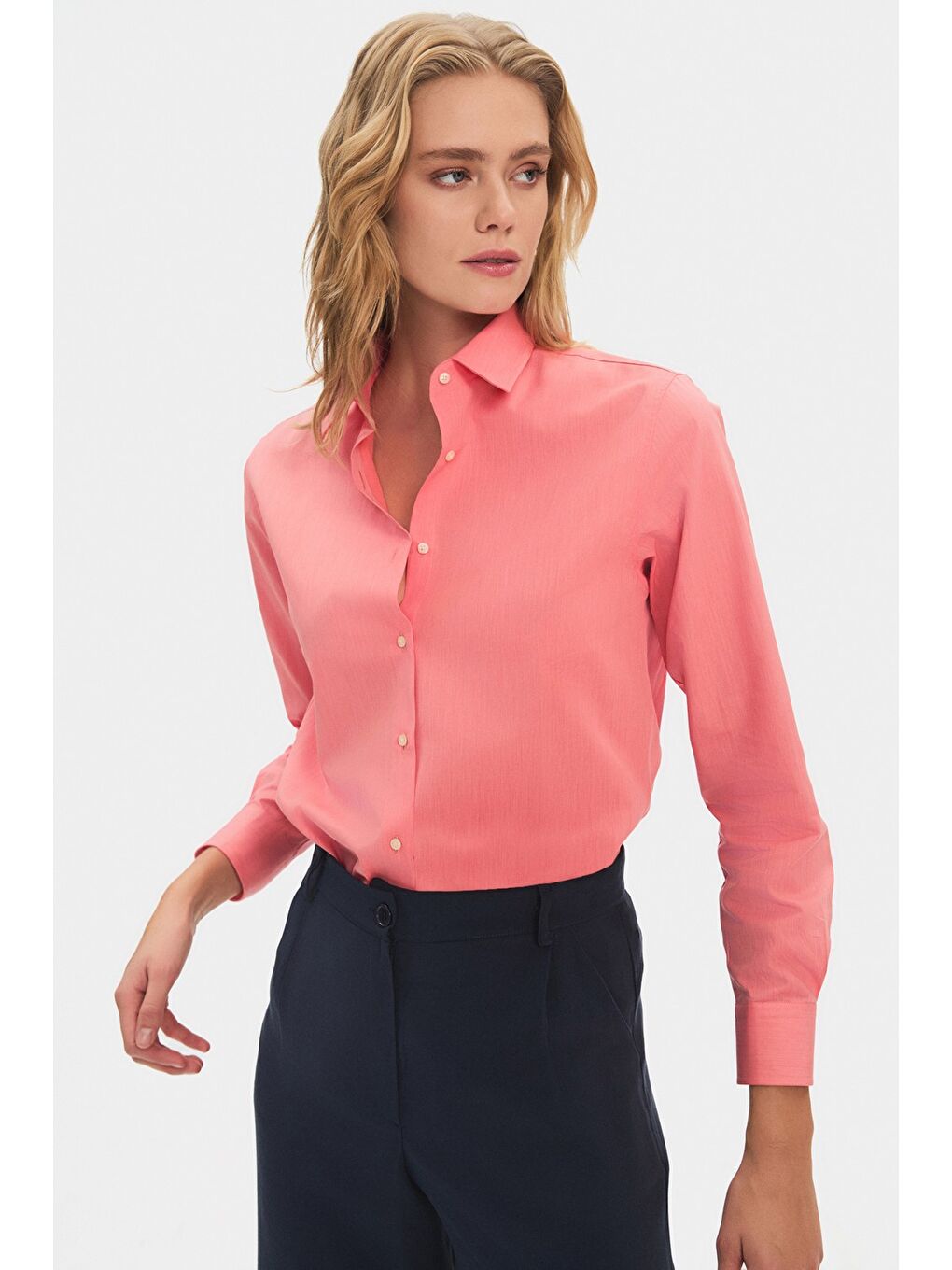 Pembe Exclusive Pamuk Basic Gömlek