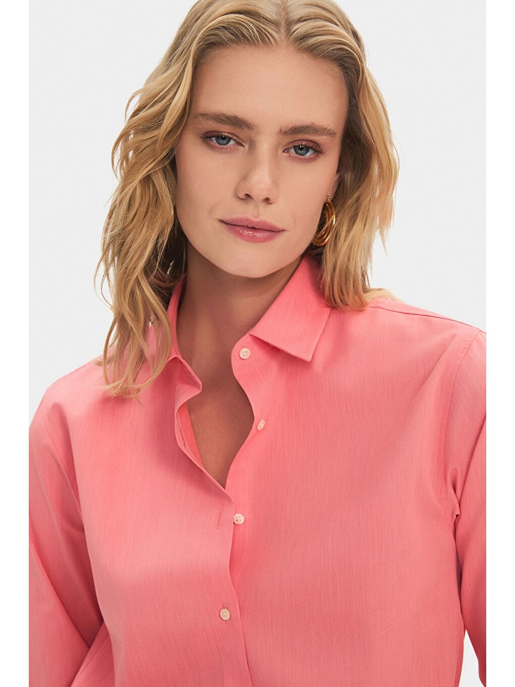 Pembe Exclusive Pamuk Basic Gömlek-1