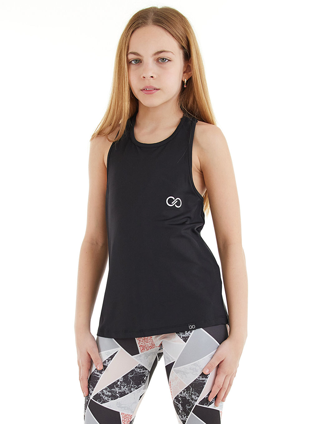Colorinas Siyah Gym Tank Atlet