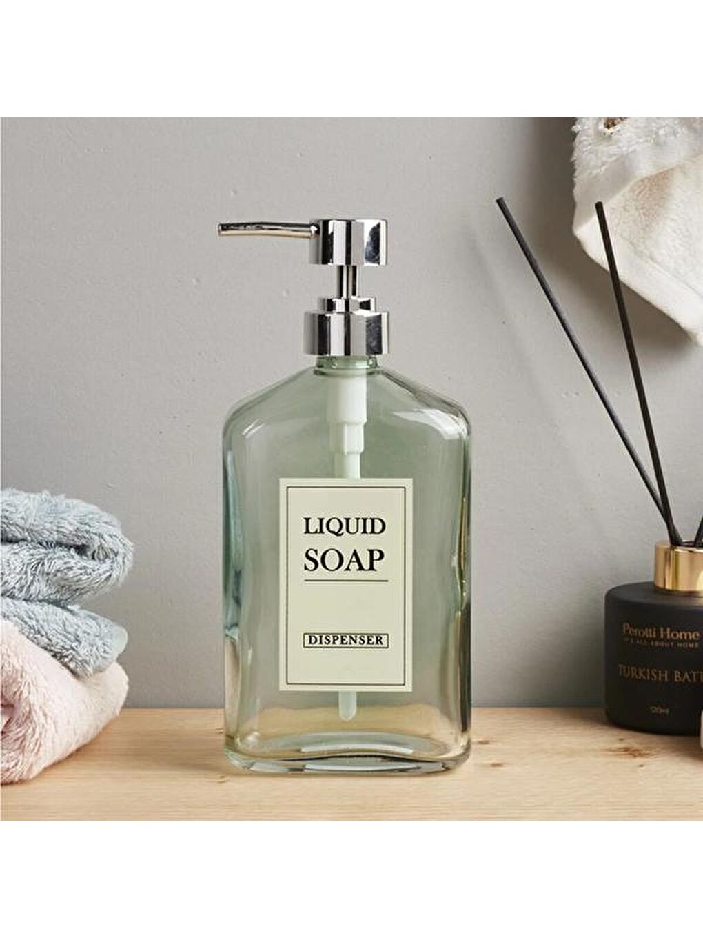 Karışık Liquid Cam Sıvı Sabunluk - Asorti - 21x9 cm-5
