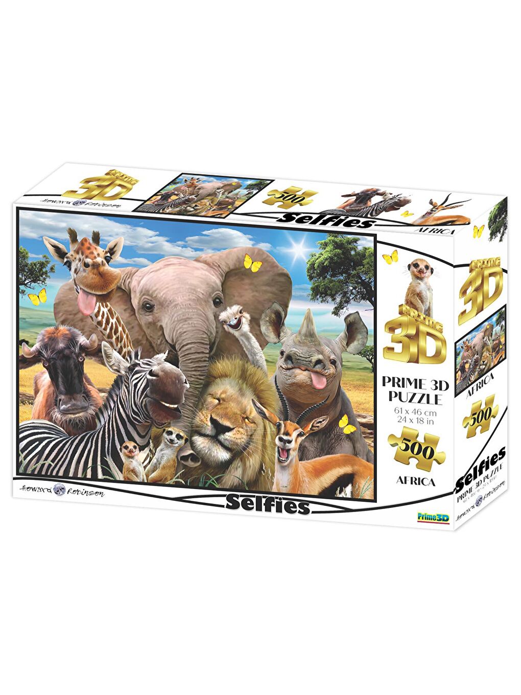 Prime 3D Afrika Selfie 500 Parça Yetişkin Puzzle 10061