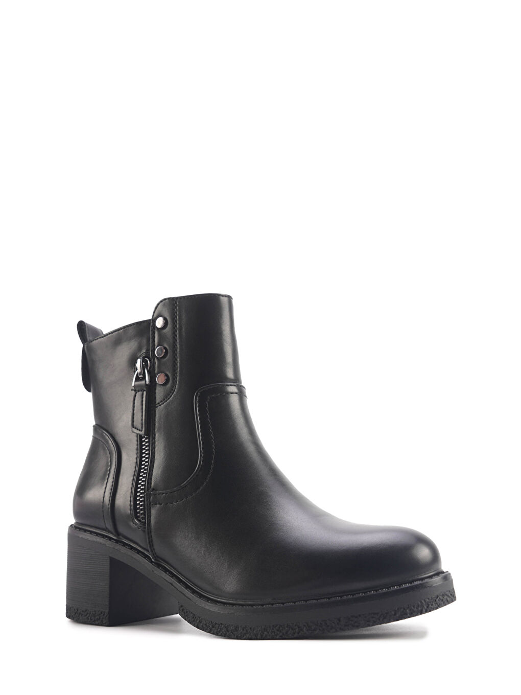 322149.Z 4PR Siyah Kadın Topuklu Bot-1