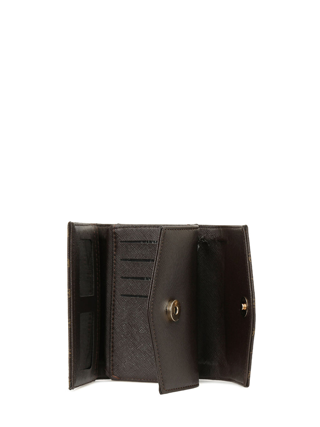 MID MONOGRAM KAPAK 5PR Kahverengi Kadın Cüzdan-3